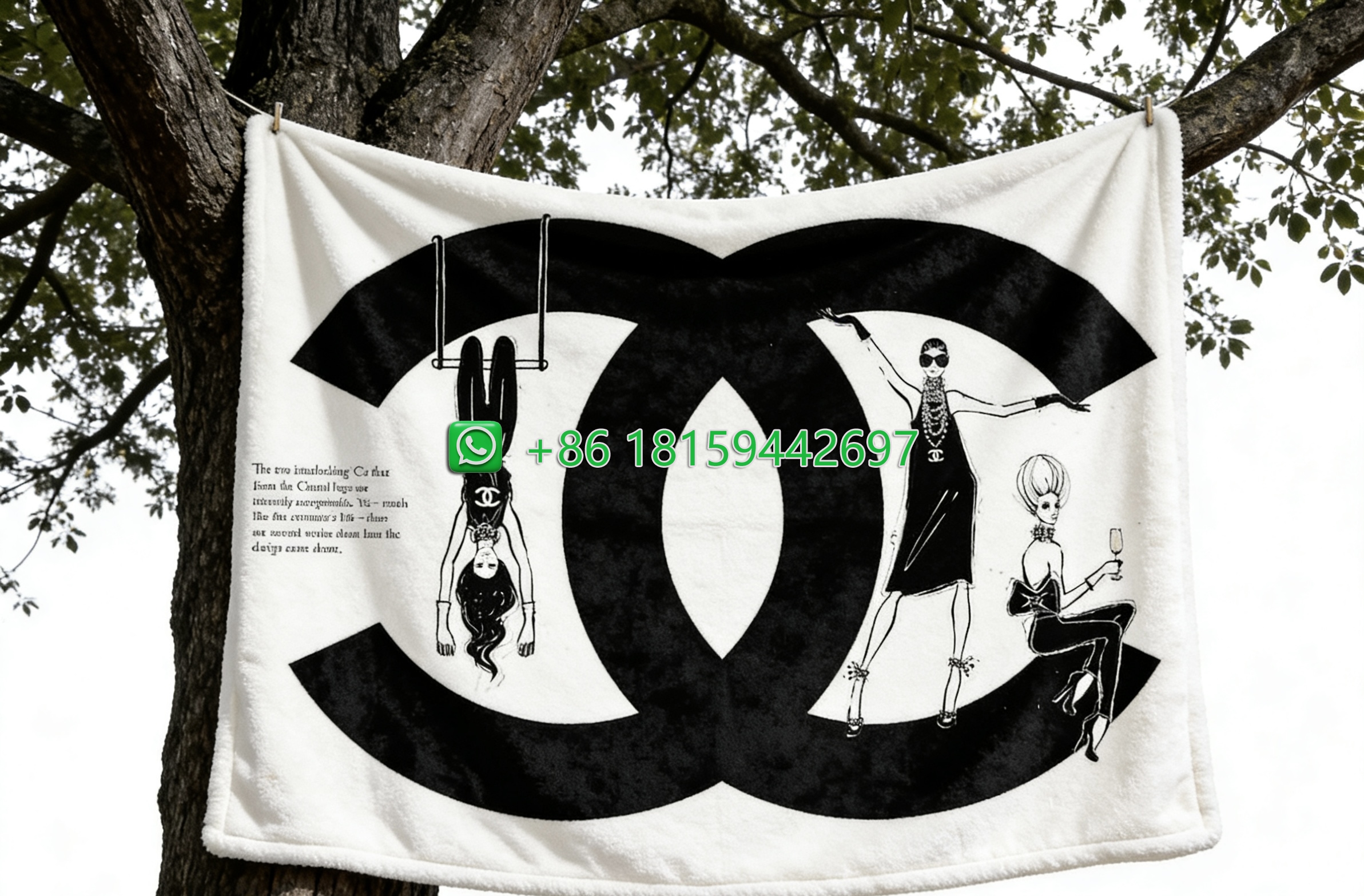 Chanel Throw Blankets